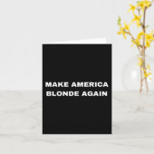 Make America Blonde Again Karoline Leavitt 2025 Te Kaart (Gele Bloem)