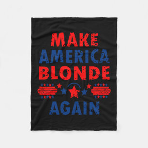 Make America Blonde Again Trump 2025 Grappig Sarca Fleece Deken
