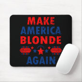 Make America Blonde Again Trump 2025 Grappig Sarca Muismat (Met muis)