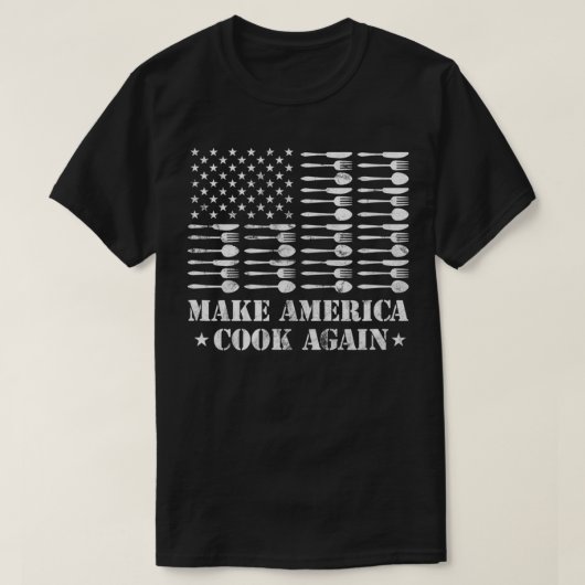 Make America Cook Again Cooking Chef Kitchen Culin T-shirt (Design voorkant)
