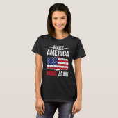 Make America Drink Wederom Beer USA Flag T-shirt (Voorkant volledig)