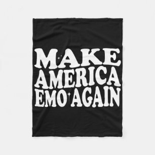 Make America Emo Again Funny Goth Ons Zeggen Fleece Deken