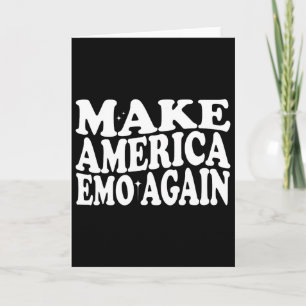 Make America Emo Again Funny Goth Ons Zeggen Kaart