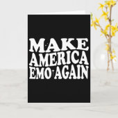 Make America Emo Again Funny Goth Ons Zeggen Kaart (Gele Bloem)