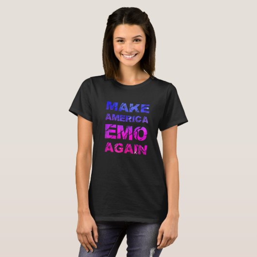 Make America Emo Again Pastel Goth T-shirt (Voorkant volledig)