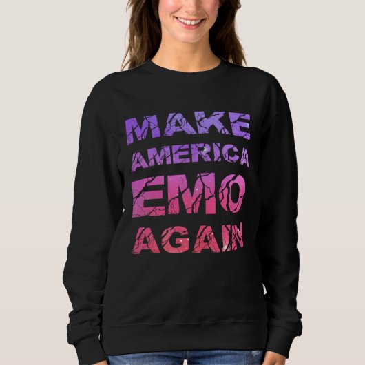 Make America Emo Again  Pastel Goth Trui (Voorkant)