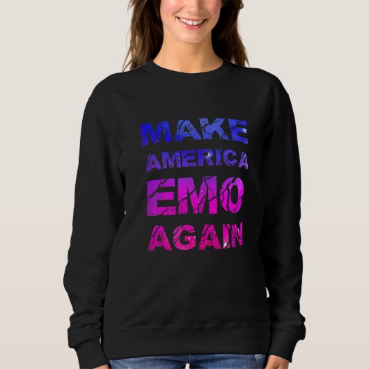 Make America Emo Again Pastel Goth Trui (Voorkant)