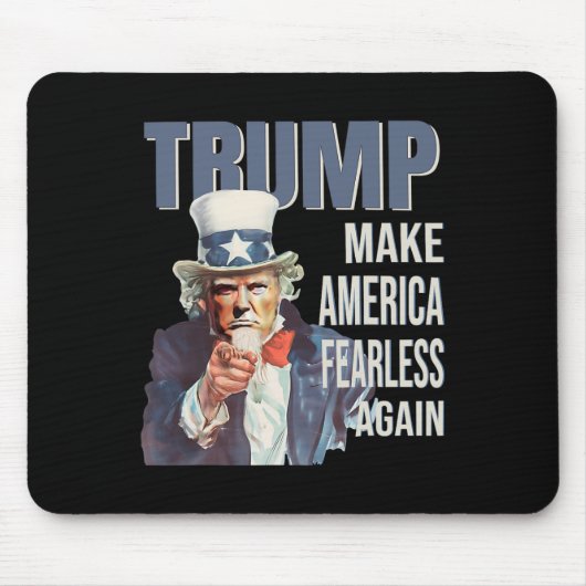 Make America Fearless Again Pro Trump Republikein Muismat (Voorkant)