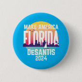Make America Florida Ron Desantis 2024 Ronde Button 5,7 Cm (Voorkant)