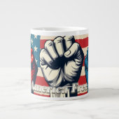 Make America Free Again Kunstwerk Grote Koffiekop (Voorkant)