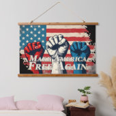 Make America Free Again Kunstwerk Hangend Wandkleed (Slaapkamer)
