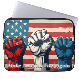 Make America Free Again Kunstwerk Laptop Sleeve