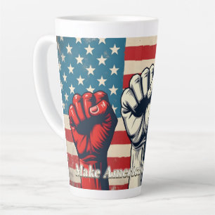 Make America Free Again Kunstwerk Latte Mok