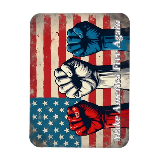 Make America Free Again Kunstwerk Magneet (Verticaal)