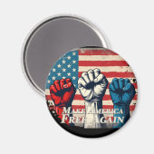 Make America Free Again Kunstwerk Magneet (Voorkant / Achterkant)