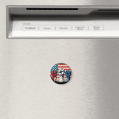 Make America Free Again Kunstwerk Magneet (Insitu (Vaatwasser))