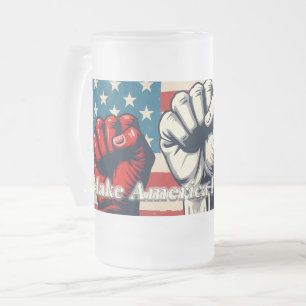 Make America Free Again Kunstwerk Matglas Bierpul