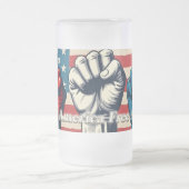 Make America Free Again Kunstwerk Matglas Bierpul (Center)