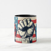 Make America Free Again Kunstwerk Mok (Midden)