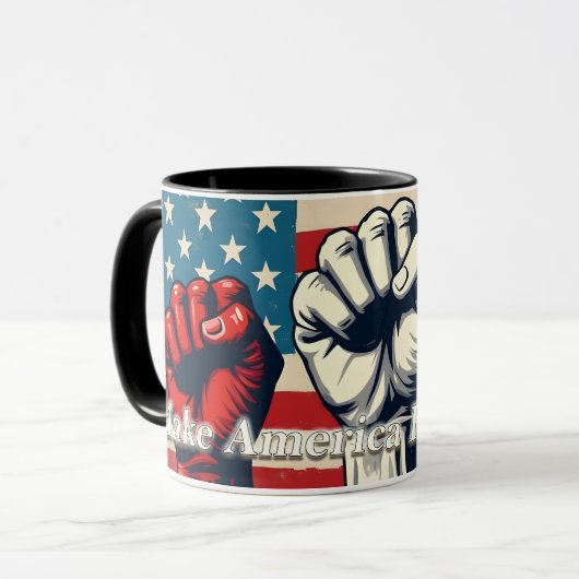 Make America Free Again Kunstwerk Mok (Voorkant links)