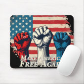 Make America Free Again Kunstwerk Muismat (Met muis)