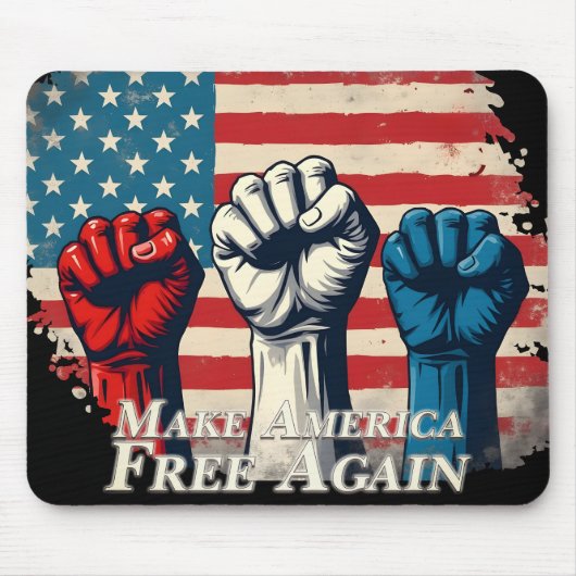 Make America Free Again Kunstwerk Muismat (Voorkant)