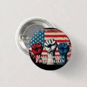 Make America Free Again Kunstwerk Ronde Button 3,2 Cm (Voorkant /achterkant)
