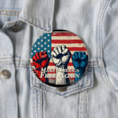Make America Free Again Kunstwerk Ronde Button 4,0 Cm (In situ)