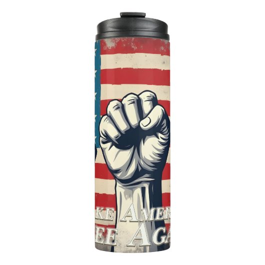 Make America Free Again Kunstwerk Thermosbeker (Voorkant)