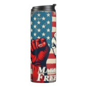 Make America Free Again Kunstwerk Thermosbeker (Gedraaid links)