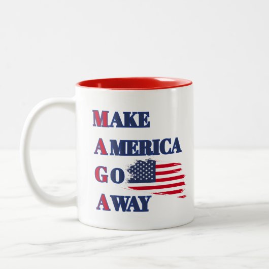Make America Go Away - MAGA PUN grappige mok Veren (Links)