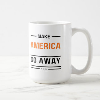 Make America Go Away Oranje Typografie Slogan Koffiemok