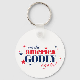 Make America Godly Again Patriottisch Sleutelhanger