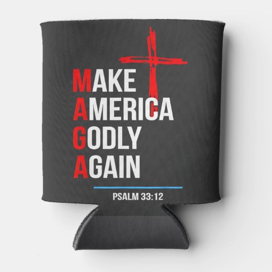 Make America Godly Again Trump Inauguratie Maga  Blikjeskoeler (Voorkant)