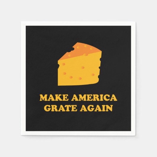 Make America Grate Again Cheese Trump Servet (Voorkant)