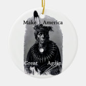 Make America Great Again Ceramic Ornament (Voorkant)