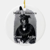 Make America Great Again Ceramic Ornament (Achterkant)