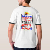 Make America Great ALWAYS - Ringer T-shirt (Achterkant)
