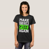Make America Green Again  Bernie Sanders New Deal  T-shirt (Voorkant volledig)