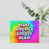 Make America Groovy Again - U may Change the words Briefkaart (Staand voorkant)