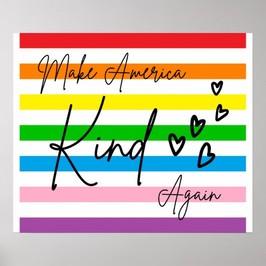 Make America Kind Again Poster (Voorkant)