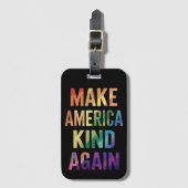 Make America Kind Again Regenboog LGBTQ Gay Bagagelabel (Voorkant (verticaal))