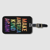 Make America Kind Again Regenboog LGBTQ Gay Bagagelabel (Voorkant (horizontaal))