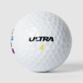 Make America Kind Again Regenboog LGBTQ Gay Golfballen (Logo)