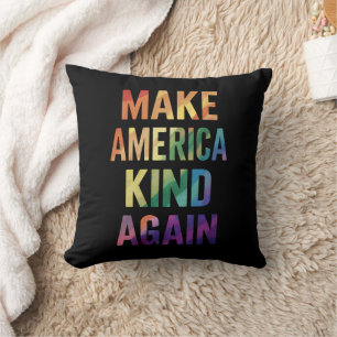 Make America Kind Again Regenboog LGBTQ Gay Kussen