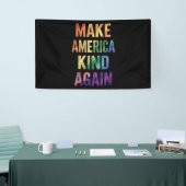 Make America Kind Again Regenboog LGBTQ Gay Spandoek (Beurs)