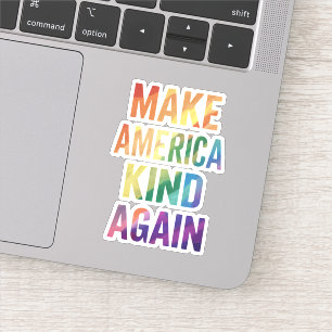 Make America Kind Again Regenboog LGBTQ Gay Sticker