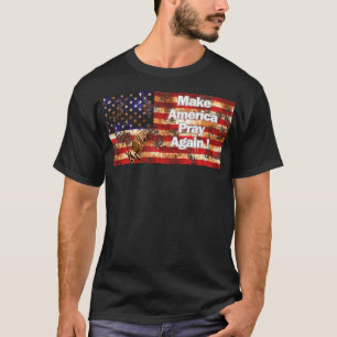 Make America Pray Again T-shirt v2 Wit Tekst
