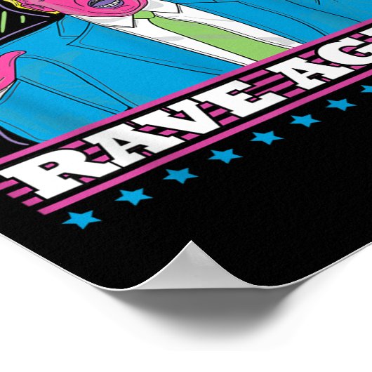 Make America Rave Again Funny Trump EDM Shirt Poster (Hoek)