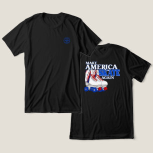 Make America Schaats Again - achterzijde graphics Tri-Blend Shirt